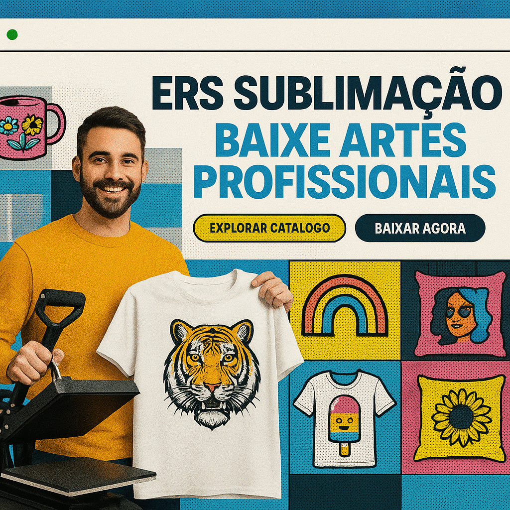 Artes para sublimação GRATIS, pague apenas o repositório!